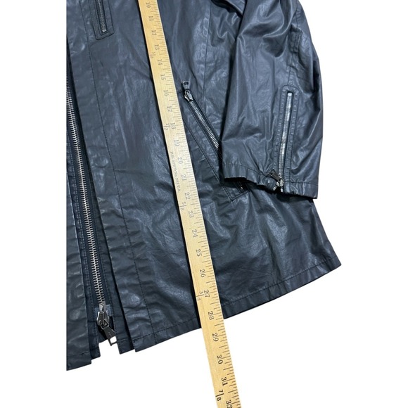 John Varvatos Star USA Dual-Placket Waxed Cotton Jacket Men's Moto EU 52 USA 42‎ - Picture 3 of 12